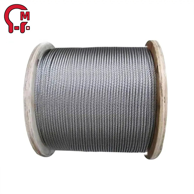 HLM Hot Selling 6x19 Steel Wire Rope Durable Wear Resistant for Trailer Towing Stage Rigging and Outdoor Cable Applications