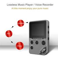 Reproductor MP3 HiFi sin Pérdidas con 360 °   Rueda de desplazamiento, 128 GB expandibles, doble entrada para auriculares y radio FM
