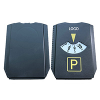 Disque de stationnement portable personnalisé avec logo, minuteur de stationnement automobile allemand avec grattoir à glace, cadeaux promotionnels pour voitures