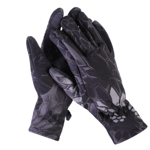 Gants softshell imperméables DFG929 ACU Ruins Python gris camouflage 3D arbre d'érable, isolation thermique hivernale - Product Image 5