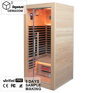 Salle de sauna intérieur au design moderne à infrarouge lointain imperméable à l'eau et à chauffage rapide avec panneaux isolés pour entreprise de <span class=keywords><strong>location</strong></span> de sauna dans une salle de sport - Product Image 1