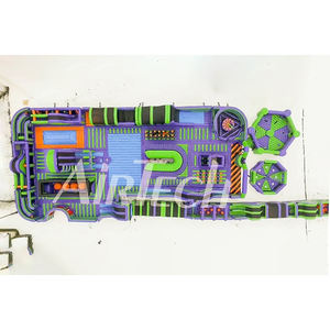 Château gonflable de défi de trampoline d'amusement de parc de ninja gonflable commercial géant portatif - Product Image 6