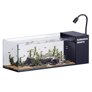 Pecera de Escritorio con Filtro Lateral, Modelo 2026, para Salas Pequeñas, Ecológica, Generadora de Oxígeno, Unidad Todo en Uno - Product Image 1