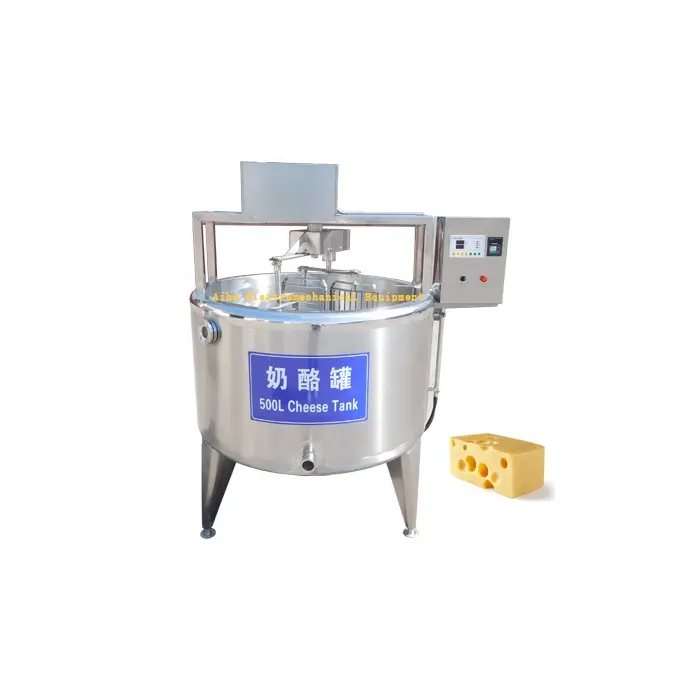 स्वचालित उत्पादन लाइन छोटे पैमाने मोज़ेरेला क्रीम डेयरी प्रसंस्करण पनीर बनाने की मशीन