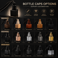 Flacon de parfum de voiture carré en verre de luxe avec logo personnalisé – Diffuseur de parfum auto vide haut de gamme à suspendre avec