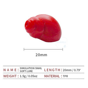 OEM 1,5g <span class=keywords><strong>trucha</strong></span> lubina carpa Señuelos de Pesca TPR cebo suave Artificial flotante hundimiento sabores para campo Caracol ríos lagos hecho PVC - Product Image 3