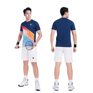 เสื้อยืดกีฬาแบดมินตันรุ่น JL63 น้ำหนักเบา แห้งเร็ว ยืดหยุ่น ระบายอากาศได้ดี ผลิตจากโพลีเอสเตอร์ 100% สำหรับทุกเพศ OEM ODM JP/ACTIVE - Product Image 1
