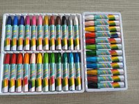 Ensemble de peinture pour enfants et école Peinture d'art Crayons de dessin multicolores 24 couleurs couleurs pastel à l'huile lourde