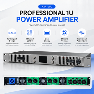 Amplificatore di Potenza Digitale <span class=keywords><strong>Classe</strong></span> D <span class=keywords><strong>a</strong></span> 2/4 Canali con Display LCD, Amplificatore Audio Professionale per Altoparlanti PA, Subwoofer e Sistemi Audio da Palco - Product Image 2