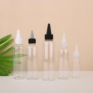 Bouteille en plastique personnalisée de 60 ml, 100 ml, 120 ml avec bouchon à vis, bouteille à presser avec embout - Product Image 2