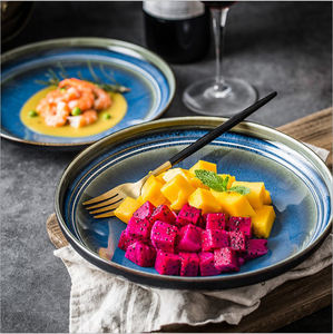 Ins horno esmalte restaurante creativo occidental <span class=keywords><strong>de</strong></span> frutas <span class=keywords><strong>de</strong></span> cerámica plato profundo ensalada <span class=keywords><strong>de</strong></span> la placa <span class=keywords><strong>de</strong></span> la cena - Product Image 3