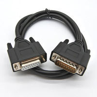 Benutzer definierte DB15-Stecker 15-poliges VGA RS232-geteiltes Stromkabel 13-poliges PVC-isoliertes Flach kupferkabel für die Computer elektronik