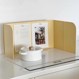 Panneaux <span class=keywords><strong>de</strong></span> protection anti-éclaboussures <span class=keywords><strong>de</strong></span> <span class=keywords><strong>cuisson</strong></span> en métal pliables écologiques modernes <span class=keywords><strong>pour</strong></span> cuisinière à gaz - Product Image 1