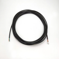 Kabel Profesional Kustom 5 meter UL2464~28 # Kabel terlindung hitam -6C Phd2.0 kepala jantan baris ganda 2 * 3P