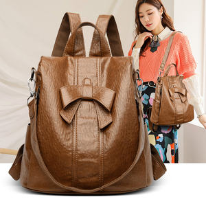 Petit <span class=keywords><strong>sac</strong></span> à <span class=keywords><strong>dos</strong></span> antivol en PU noir de haute qualité, mignon, style coréen, pour étudiantes, femmes, avec fermeture éclair et doublure en polyester - Product Image 1
