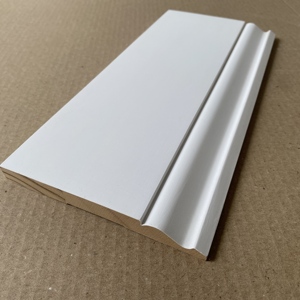 Hiện đại màu trắng primed gỗ radiata thông ván chân tường <span class=keywords><strong>Trim</strong></span> khuôn - Product Image 3