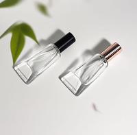 Flacon pulvérisateur en verre plat de 10 ml en forme de dentifrice avec bouchon à vis, pompe à fine brume sérigraphiée pour emballages cosmétiques et de parfum