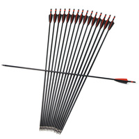 Flèche en fibre de verre pour tir à l'arc, 31,5 pouces, tige en fibre de verre composite pour tir à l'arc recurve/compound/longbow