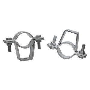 Factory Hot Dip Galv. Medium Duty Two-Piece Pipe <b>Clamp</b> With 14mm Hole for M12X45 Bolts - Product Image 3
