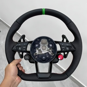 Volant personnalisé bleu avec boutons de démarrage et d'arrêt pour Audi B9 A3 A4 A5 S4 RS5 S3 S4 S5 A6 A7 A8 Q5 Q7 TT R8 S6 RS6 RS7 - Product Image 5