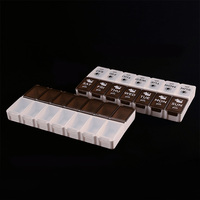 Boîte à pilules en plastique, supports de stockage hebdomadaire pilule 7 jours conteneur boîte organisateur soins de santé médecine pilule boîte