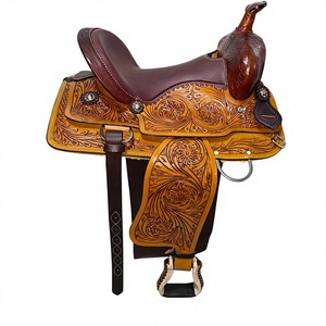 Selle de course anglaise en cuir de buffle 100% gravée à la main, en bois, unisexe, de luxe, personnalisable en couleur et logo, durable - Product Image 5