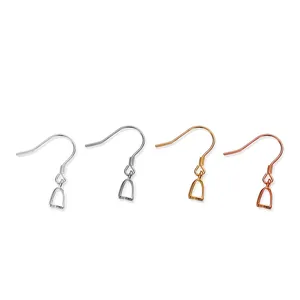 Wholesale DIY Jewelry Components Earring Hook Accessories Hypoallergenic S925 Sterling Silver Earring Hook