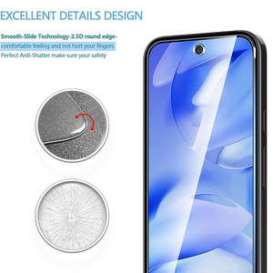 Dễ Dàng Cài Đặt Nuglas 2.5D Điện Thoại Bảo Vệ Màn Hình 9H Tempered Glass Di Động Bảo Vệ Màn Hình Cho Google Pixel 9A 9 Pro Xl - Product Image 5