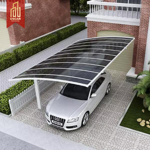 Kits d'auto-abri <span class=keywords><strong>en</strong></span> Aluminium à usage familial, <span class=keywords><strong>toit</strong></span> <span class=keywords><strong>plat</strong></span>, auvent de voiture, abri de stationnement - Product Image 5