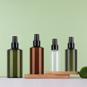 Chai xịt 100/150ml sương mịn tinh khiết sương chai xiên Vai Pet nhựa mỹ phẩm chai màu nâu - Product Image 6