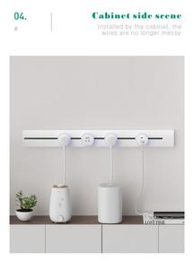 Sanshe 다기능 8000W 고출력 스마트 홈 지능형 패션 플러그 소켓 레일 콘센트 전원 트랙 소켓 - Product Image 4