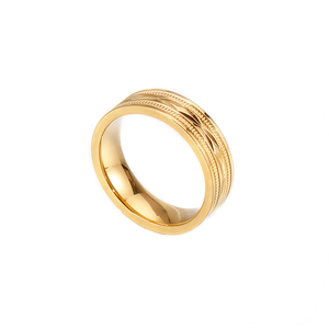 Minimalist Personalized Hollow Zircon Inlaid 316L Stainless Steel <b>Adjustable</b> <b>Ring</b> 18K Gold Plated Titanium Steel Finger <b>Ring</b> - Product Image 4