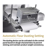 Machine automatique de formage de pâte en acier inoxydable 304, façonneuse électrique d'empanadas pour boulangerie industrielle, ligne de production complète