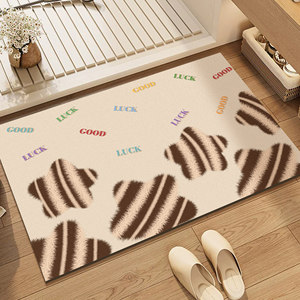 Alfombra de baño de tierra diatomeas rectangular antideslizante de secado rápido absorbente con diseño minimalista para el suelo del baño - Product Image 1