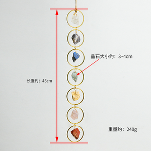 Hand gefertigte 7 Chakren Baum des Lebens Dreamcatcher Wandbehang natürliche Kristall heilung sener gie für Weihnachts dekorationen Liebes thema - Product Image 5