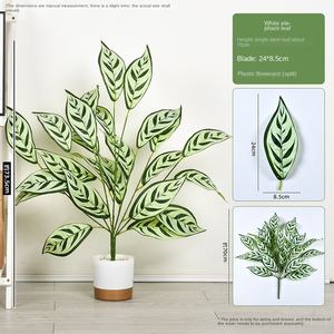 Simulatie Groene Plant Gele Bloemen Zebra Voor Woonkamer Interieurdecoratie Landschap Vloer Groene Potplant - Product Image 3