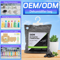 Sacs de déshumidificateur suspendus anti-humidité avec 15-30% chlorure de calcium 250g parfum personnalisé pour l'élimination de l'humidité de la garde-robe