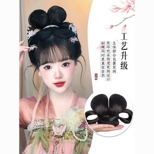 Peluca Hanfu para mujer, moño de una pieza, accesorio para el cabello estilo dinastía Tang, para disfraz antiguo - Product Image 3