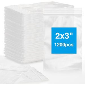 ถุงซิปล็อคใส 2 มิล หนา 2 ชั้น ขนาด 2x3 นิ้ว สำหรับเก็บเครื่องประดับ อาหาร ของเล่น - Product Image 3