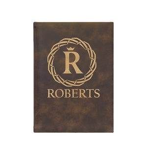 Cuaderno/Diario de Cuero Ecológico Grabable con Láser A5/Tamaño Personalizable con Papel Rayado - Compañero de Escritura Elegante y Sostenible - Product Image 4