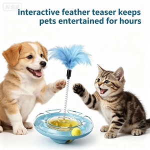 Juguete Interactivo para Gatos, Diseño Clásico de Dibujos Animados en TPR y Plástico, Dispensador de Golosinas de Color Sólido para Diversión en el Tiempo de Juego - Product Image 4