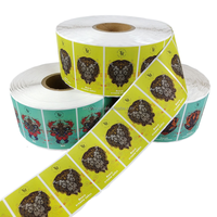 Etiquetas Adhesivas de Papel Impresas Personalizadas para Botellas, Atomizadores, Diseño de Dibujos Animados o Frutas, Rollo de Etiquetas Impermeables