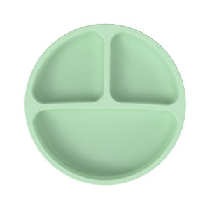 Assiettes à dîner pour enfants en silicone de qualité alimentaire avec ventouses assiettes divisées en gel de silice bols d'aliments complémentaires pour bébés - Product Image 2