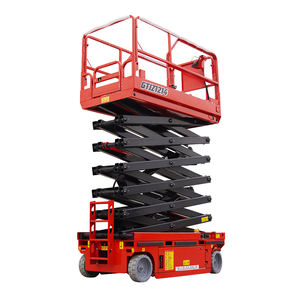 A venda quente 10m 12m 14m automotor scissor a tabela do elevador genie scissor o elevador do homem do peso leve - Product Image 1