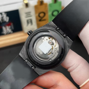 นาฬิกา Tis PRX Black Warrior น้ำหนักเบา 75 กรัม ขนาด 40 มม. ตัวเรือนคาร์บอนไฟเบอร์ ETA ระบบอัตโนมัติ กลไกจักรกล สำรองพลังงาน 48 ชั่วโมง สายยาง พร้อมเข็มบอกเวลา - Product Image 5