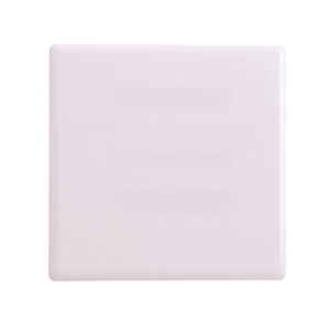 Dessous de verre blanc carré en céramique de 10cm pour sublimation avec tapis et tampons de vente promotionnelle - Product Image 1