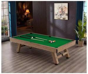 <span class=keywords><strong>Table</strong></span> <span class=keywords><strong>de</strong></span> billard en bois massif <span class=keywords><strong>de</strong></span> 8 pieds pour intérieur/extérieur avec poches en cuir et <span class=keywords><strong>table</strong></span> <span class=keywords><strong>de</strong></span> <span class=keywords><strong>ping</strong></span>-<span class=keywords><strong>pong</strong></span>, <span class=keywords><strong>kit</strong></span> d'accessoires <span class=keywords><strong>de</strong></span> billard offert - Product Image 2
