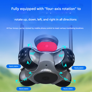 Regis 8K 16MP bốn ống kính IP máy ảnh 4 màn hình 4ptz 360 độ Wi-Fi truy cập từ xa hai chiều âm thanh đám mây ngoài trời mạng không dây - Product Image 3