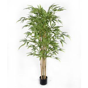 Прямые продажи с фабрики, дешевое искусственное бамбуковое дерево, зеленые шелковые листья, искусственное бамбуковое растение для домашнего декора гостиной - Product Image 3