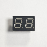 Layar LED 7 Segmen 2 Digit 0,28 Inci Warna Hijau Tipis Kecerahan Tinggi untuk Modul Indikator Peralatan Elektronik Mini Pintar